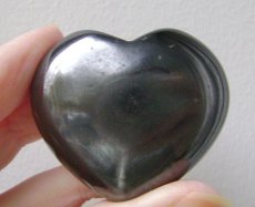 Edelsteen hart hematiet 45 mm