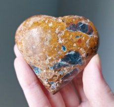 Chalcedoon met apatiet hart 65 mm